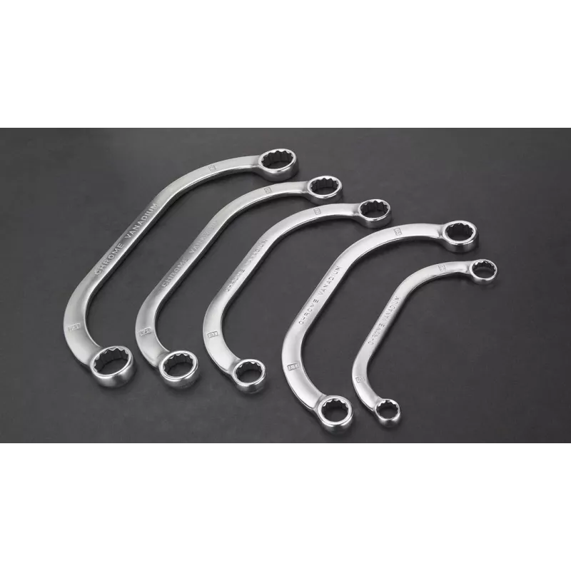 Ring wrench NEO Tools TOP-09-176, sizes 17 mm and 19 mm, chrome-plated