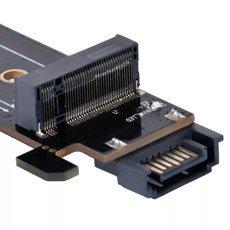 Silverstone SST-ECM28 M.2/SATA Adapterkarte, PCIe 4.0, 1x M-Key, 1x SATA