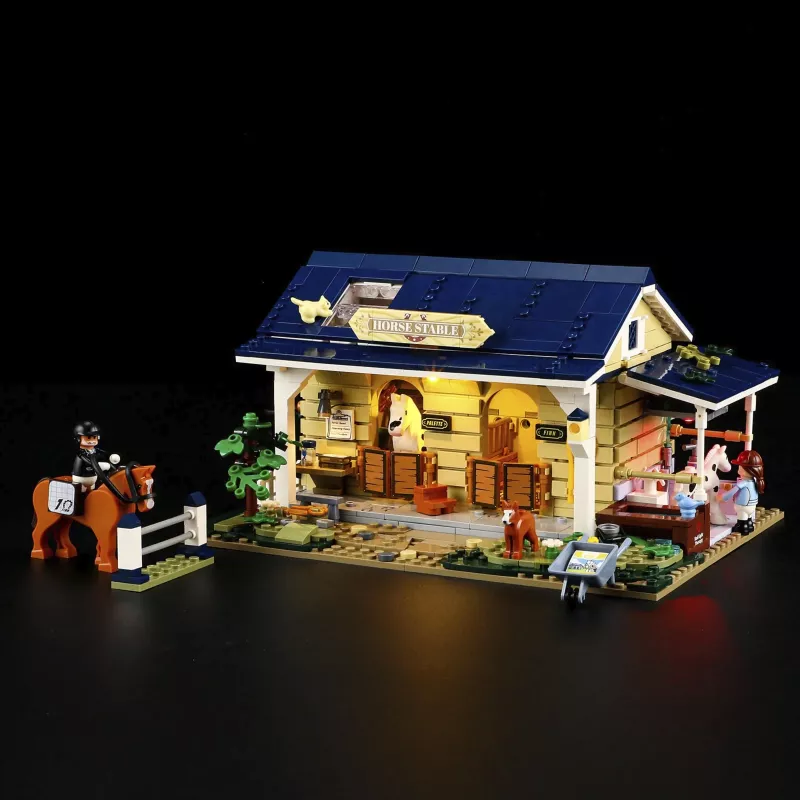 Lumibricks Pferdestall, Konstruktionsspielzeug