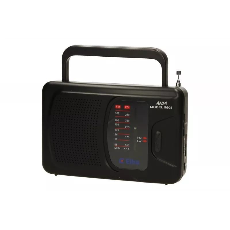 Radio mains and battery powered Fm, Lw Eltra Ania