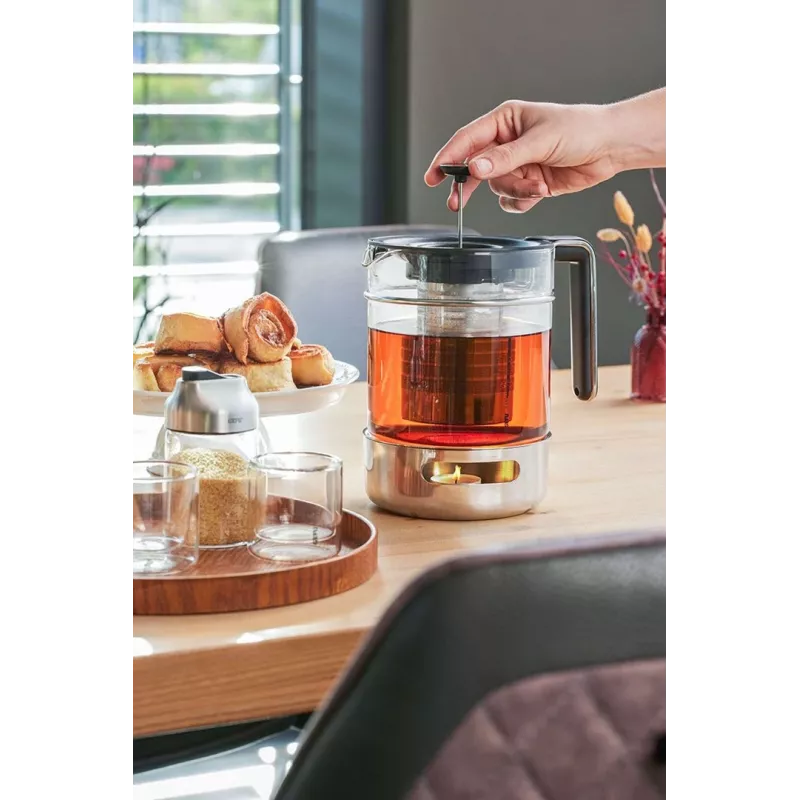 GEFU T-PREP Tea Kettle with Warmer 1.5 ltr