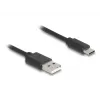 DeLOCK USB Cable USB 2.0 0.75m USB A USB C Black 90368