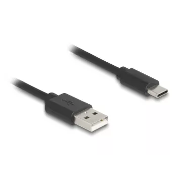 DeLOCK USB Cable USB 2.0 0.75m USB A USB C Black 90368