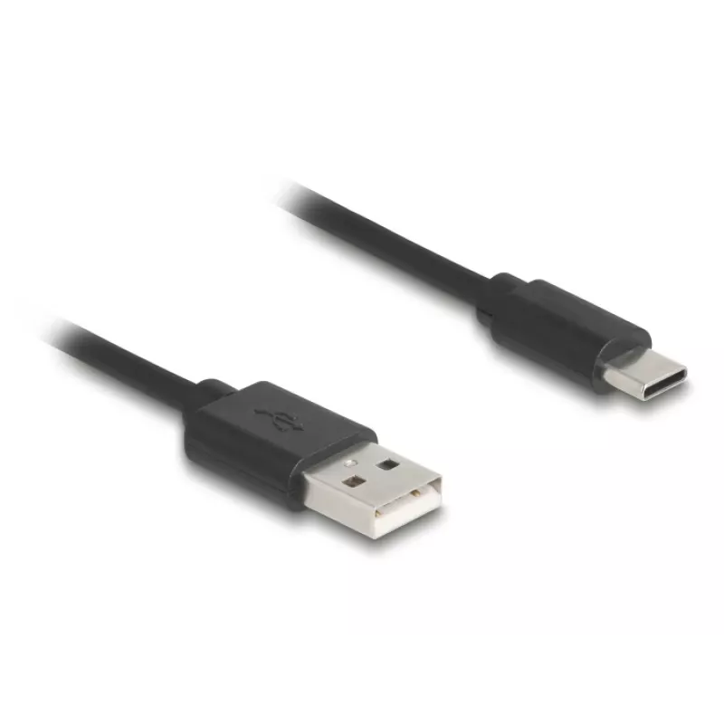 DeLOCK USB Cable USB 2.0 0.75m USB A USB C Black 90368