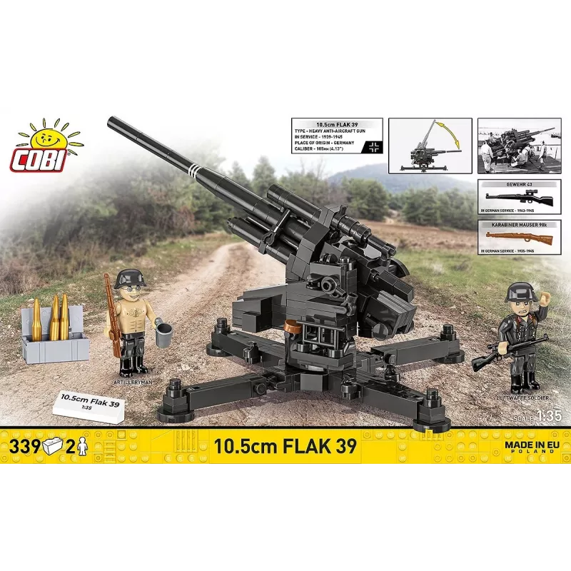 Construction Set Cobi Blocks 10.5 cm Flak 39 — 339 pieces