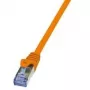 LogiLink PrimeLine - Patch-Cable - RJ-45 (M) to RJ-45 (M) - 7.5 m - SFTP, PiMF - CAT 6a - Halogen-Free - orange