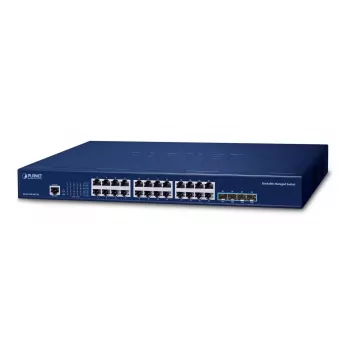 Managed Switch PLANET Layer 3 24-Port 10/100/1000T Gigabit Ethernet 1U
