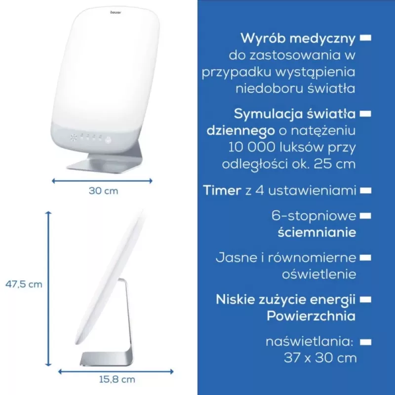 Light therapy lamp Beurer TL95 (model 60844) LED 10,000 lux