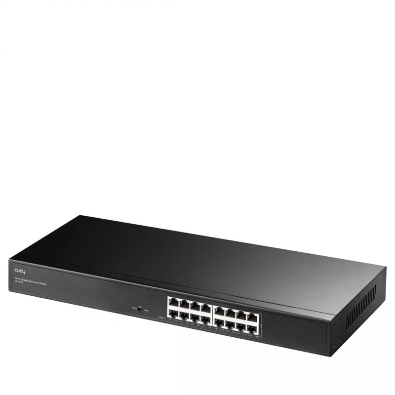 Network switch Cudy GS1016L — 16-port Gigabit Ethernet (10/100/1000), 32 Gbit/s switching, rack-mount