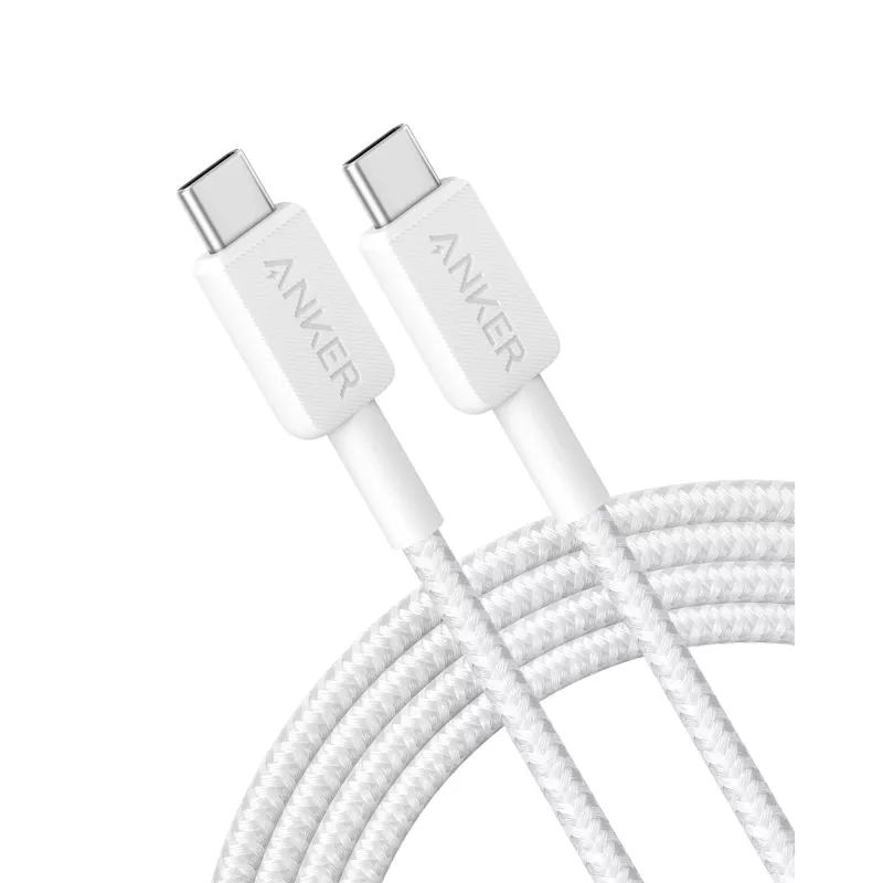 USB-C to USB-C cable Anker 322 — 1.8 m, white