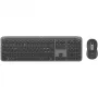 Logitech Signature Slim Combo MK950 - Keyboard-and-Mouse-Set - 100% - full size - Wireless - Bluetooth 5.1 LE - QWERTY - Spanish - Graphite (920-012486)