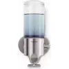 simplehuman Dispenser with wall bracket 1 piece, brushed stainless steel