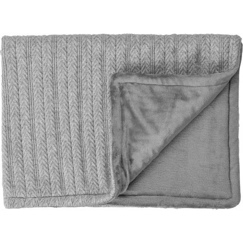 Medisana HB 680 electric heated blanket, 120 W, grey plush