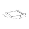 MACLEAN MC-890 Adjustable Height Shelf Connecting Frame in Black