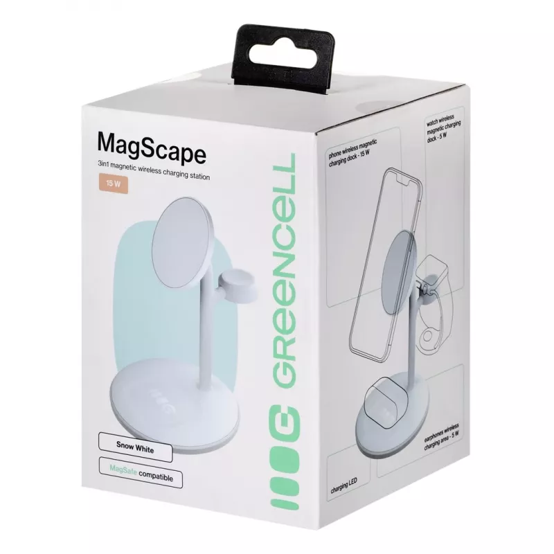 GREEN CELL INDUCTIVE CHARGER MAGSCAPE WHITE