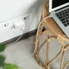 Power strip QOLTEC 52548 with 3×AC sockets and USB port