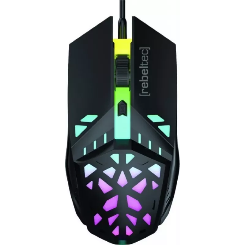 Wired gaming mouse Rebeltec SHARK — ergonomic design, optical sensor