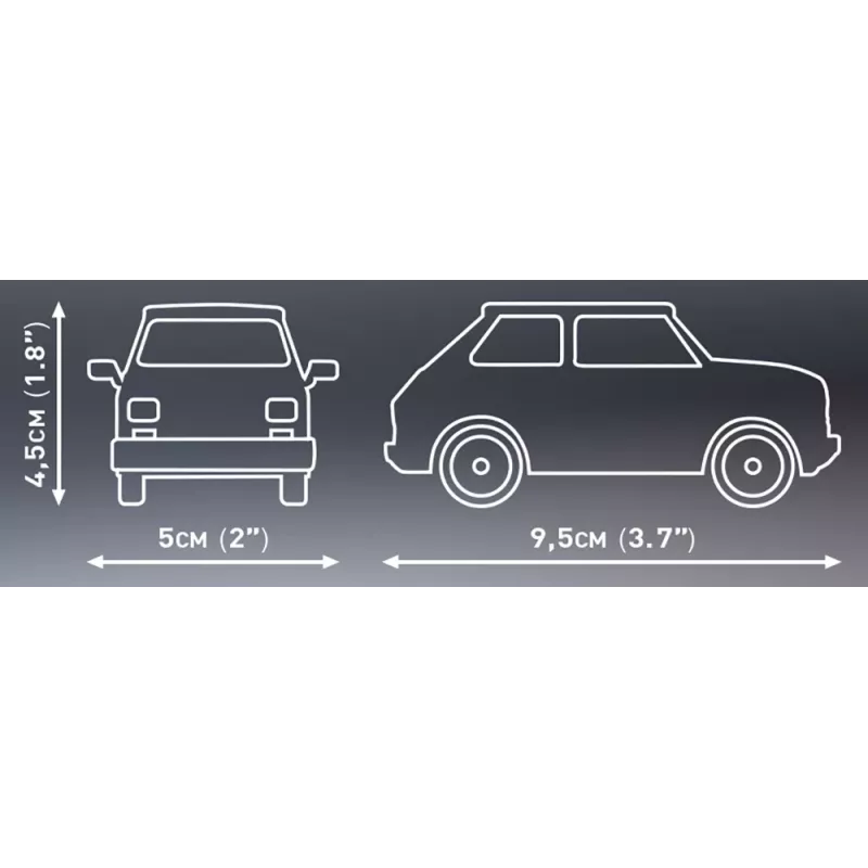Toy construction set Cobi Youngtimer Collection Fiat 126p el 24531 — 150 pieces