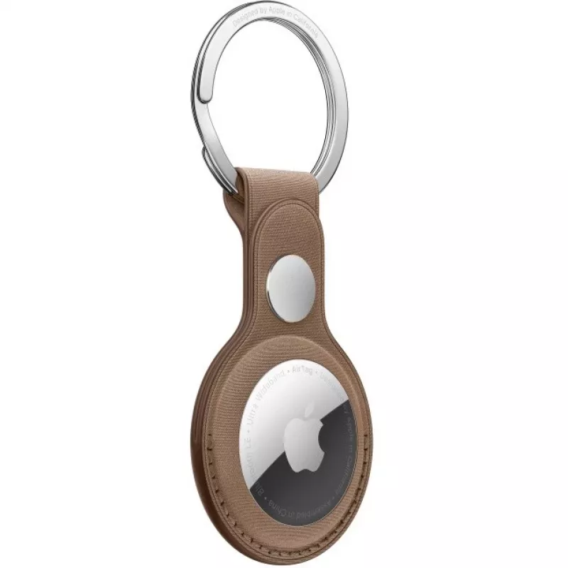 APPLE AirTag FineWoven Key Ring Taupe