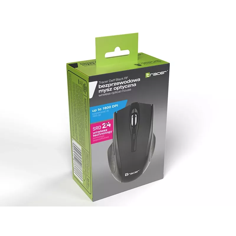 Tracer 47432 Wireless Optical Mouse RF 2,4Ghz/BT Black