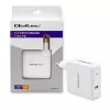 Qoltec GaN Charger FAST 108W | 5-20V | 3-4.7A | USB C | White