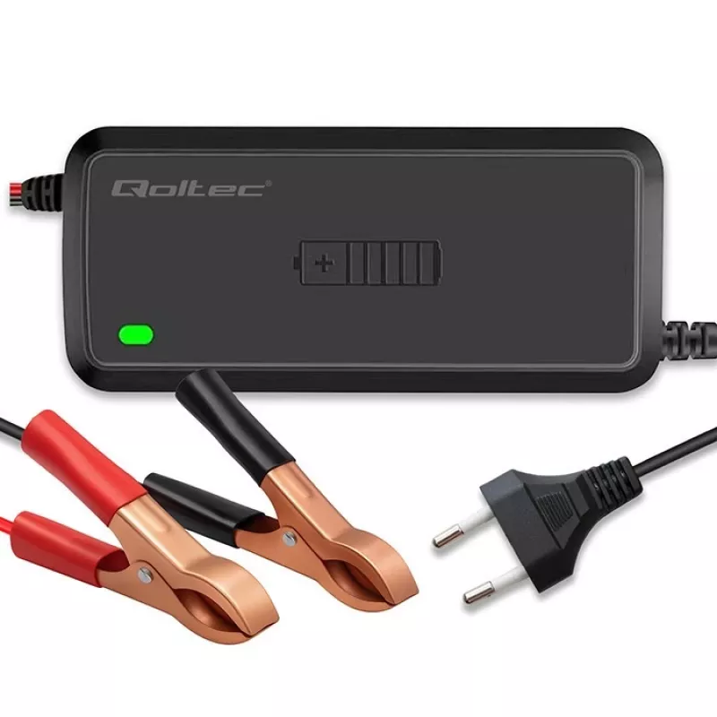 Battery charger QOLTEC 12V 5A rectifier for AGM/GEL batteries