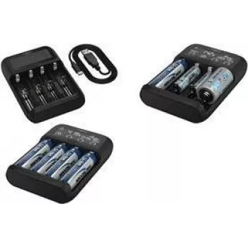 Battery charger ANSMANN 1001-0122 LCD for Li‑Ion, NiMH and LiFePO4 batteries