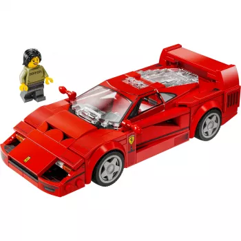 LEGO Speed Champions Ferrari F40 Supercar Buildable Vehicle Toy Model Car for 9 Plus Year Old Boys and Girls with Driver Minifigure Kids' Bedroom D