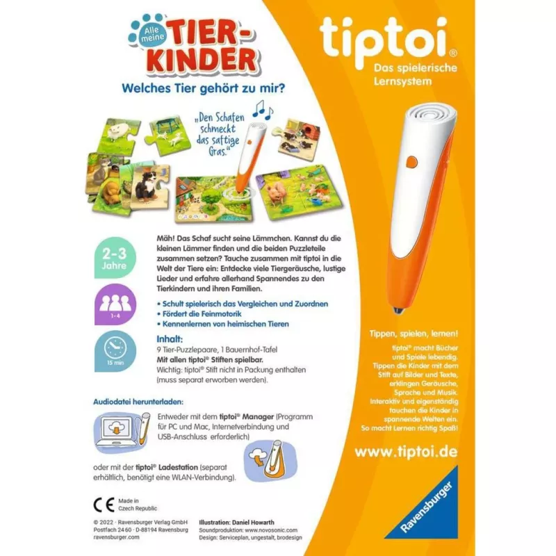 Board game Ravensburger tiptoi Alle meine Tierkinder