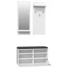Entryway cabinet Topeshop GAR RIVA BIEL White 1 hinged door