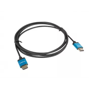 HDMI cable LANBERG CA-HDMI-22CU-0018-BK 1.8 m — HDMI Type A to A, HDMI 2.0, 18 Gbit/s, ARC, gold-plated