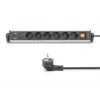 Digitus 6-way office power strip with 3x USB ports 1.5m cable