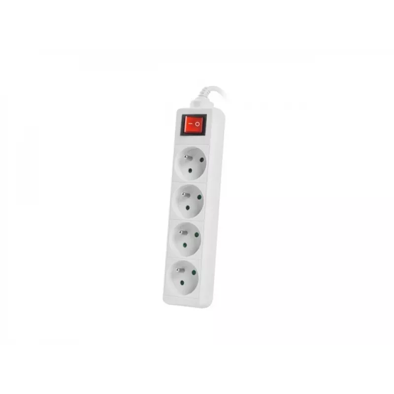 Power Extension Lanberg PS1-04E-0150-W 1.5m 4 AC Outlets Indoor White