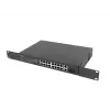 Unmanaged switch LANBERG RSFE-16P-2C-250 — 18-port Gigabit, 16x PoE+ (30W), 2x SFP, 250W, 1U, metal, rack-mount