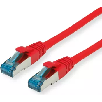 VALUE S/FTP PiMF Patch Cable Cat.6A Kl. EA Red 0.15m - FTP - PIMF (21.99.1980)