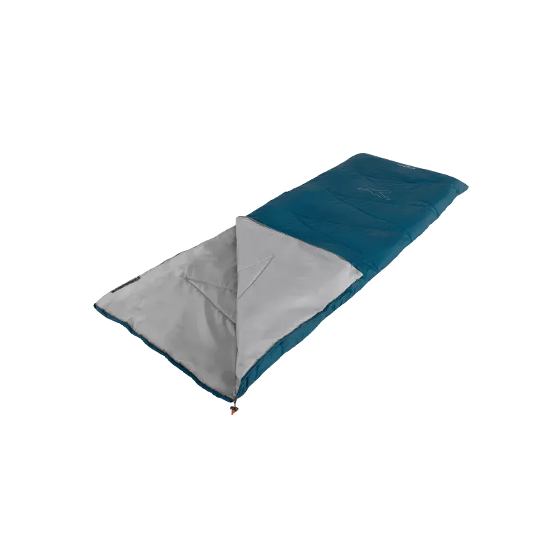 Easy Camp Starling Square Sleeping Bag, 10 C, Blue, One-way L-shaped