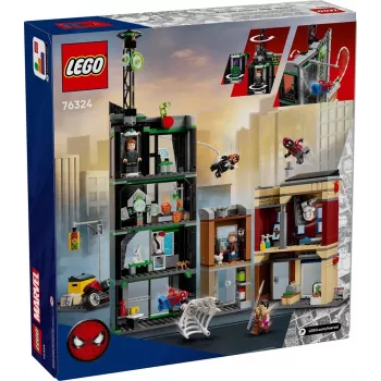 Construction toy LEGO Marvel set 76324 Spider-Man vs. Oscorp, 808 pieces, 8 minifigures, ages 10+