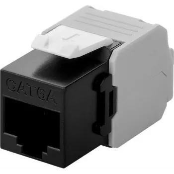 Microconnect KEYSTONE-16 keystone module Flat Black RJ-45