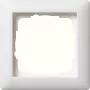 Wall plate / switch cover by Gira — model 0211 04, screwless design, white