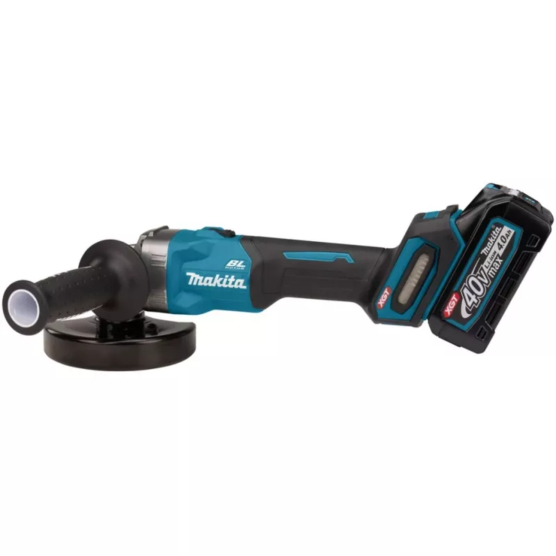 Cordless Angle Grinder GA008GM201 XGT, 40Volt (Blue/black, 2x Li-Ion XGT Battery 4,0Ah, MAKPAC size 4)