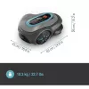 Robotic lawn mower GARDENA smart SILENO max — 1500 m², 16 cm cutting width, battery, LONA navigation, grey