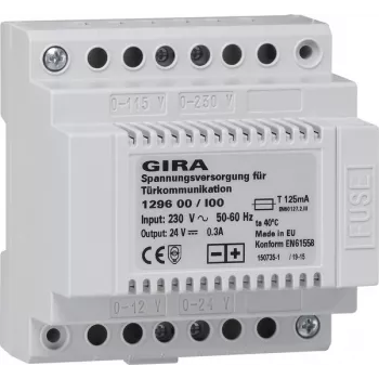 GIRA 1296 00 Versorgungsnetztransformator Grey (129600)