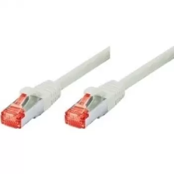 Tecline exertis Connect - Patch-Cable - RJ-45 (M) to RJ-45 (M) - 15 m - SSTP-Cable - CAT 6 - Halogen-Free - Grey (71515)