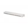 DIGITUS DN-91624S 24-Port Cat6 Shielded Patch Panel, 1U 19 inch Rack Mount, Black