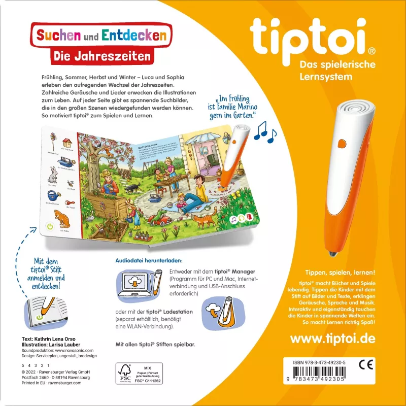 tiptoi Search and Discover: The Seasons, Learning Book