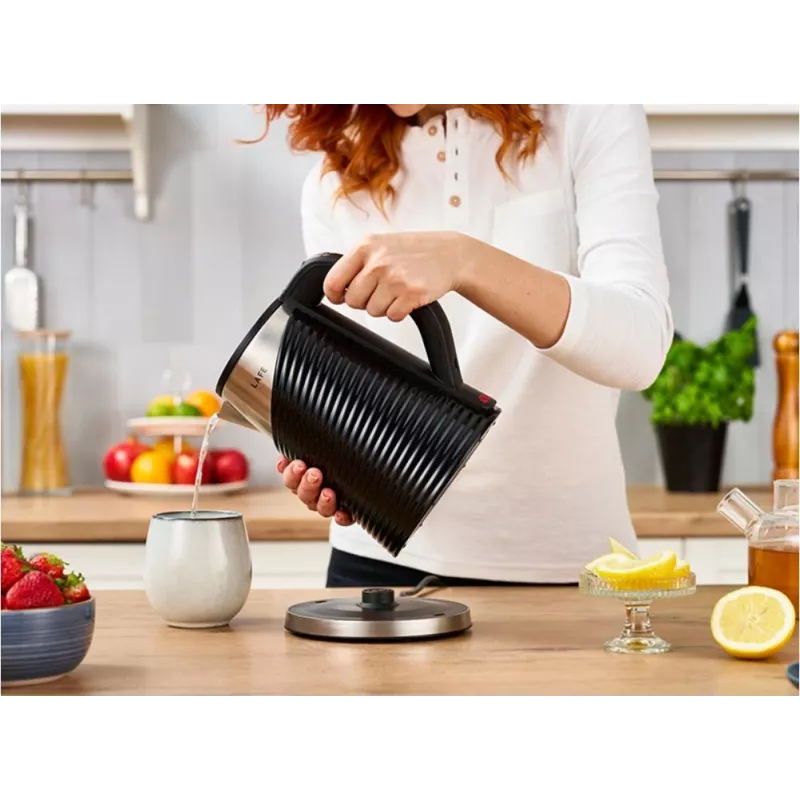 Electric kettle LAFE 1.8L 2200W Elegant Black