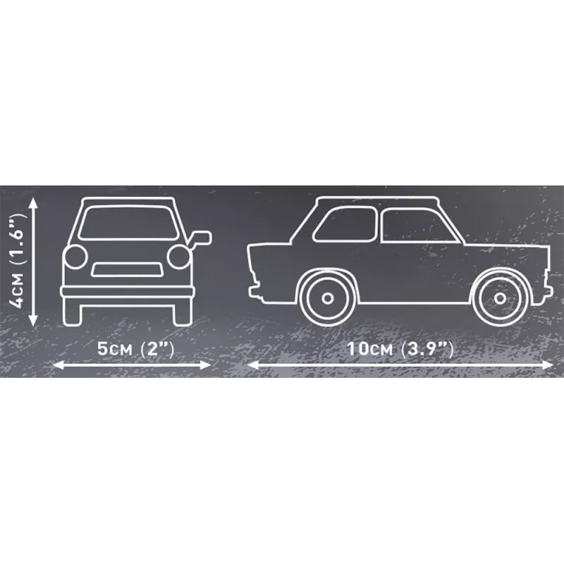 Building Set Cobi Trabant 601 — 72 Pieces, Miniature Model Car Construction Kit