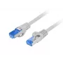 Networking cable LANBERG PCF6A-10CC-0500-S Cat6a S/FTP RJ-45–RJ-45 5 m Grey LSZH