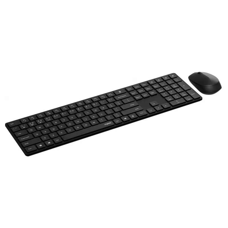 Wireless mouse RAPOO 8020M Black — 2.4 GHz optical, compact portable design