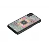 Smartphone case iKins for iPhone XS / XS S — Flower Garden design, black